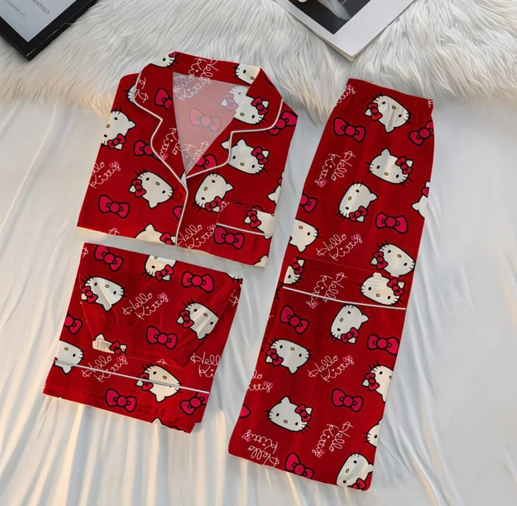 Pijama Rojo Hello Kitty