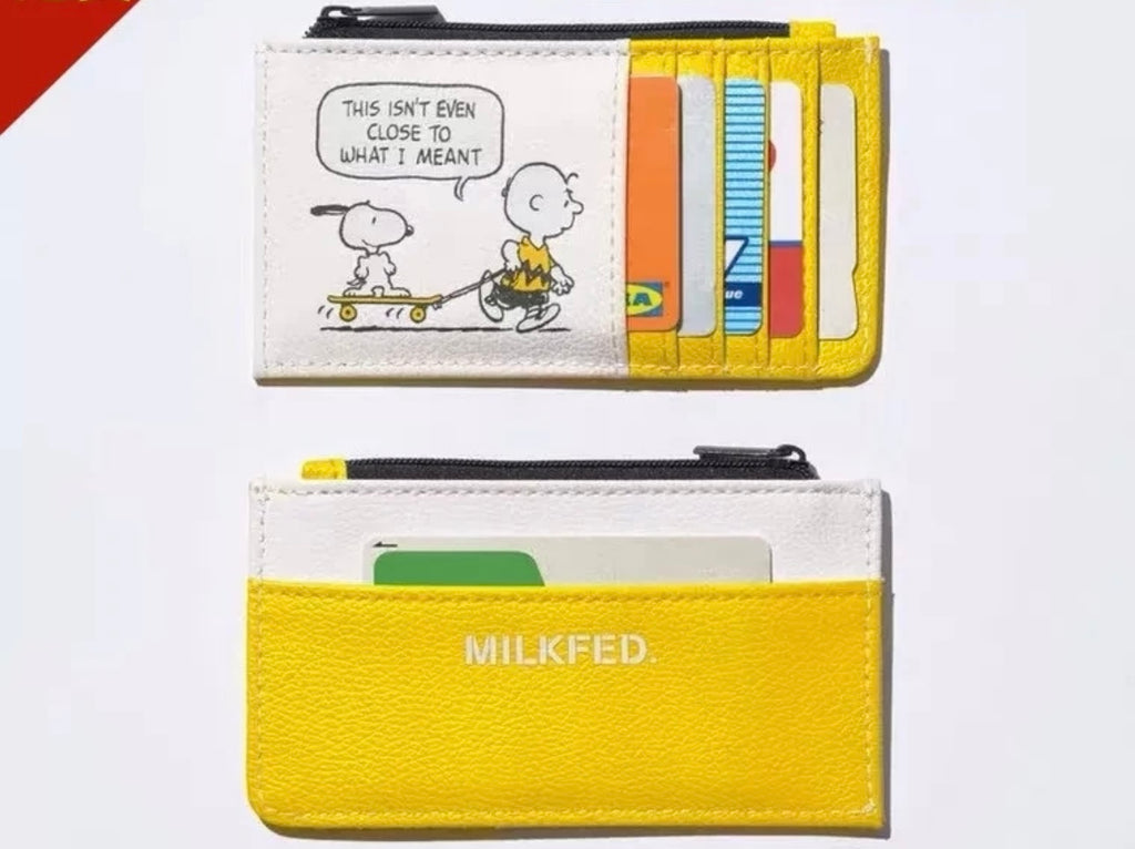 Tarjetero Snoopy Yellow