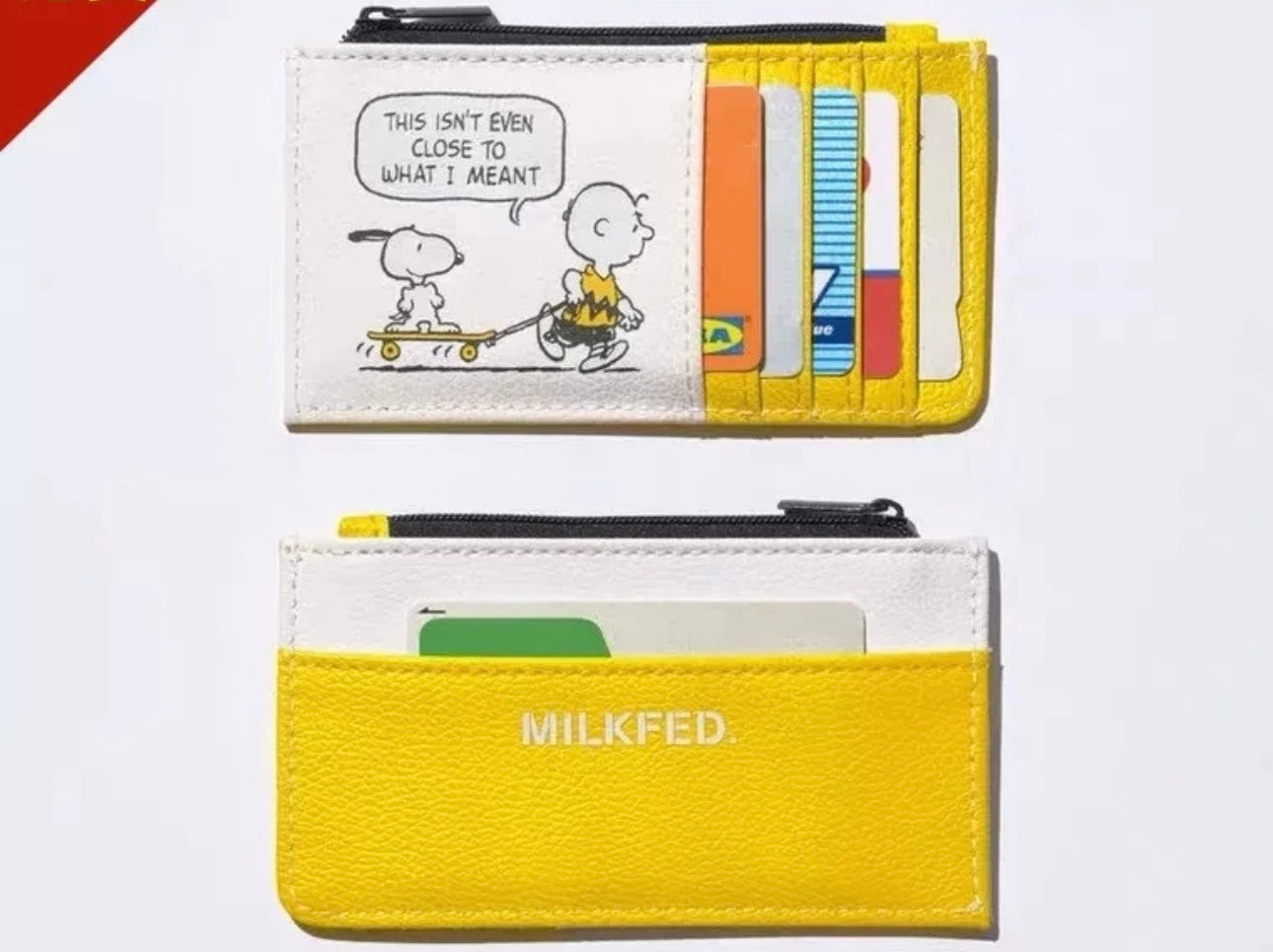 Tarjetero Snoopy Yellow